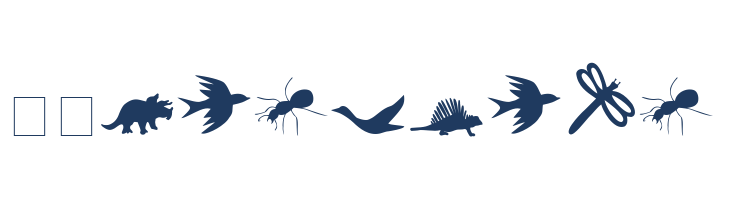 Carr Animal Dingbats font — Lorem ipsum body text preview